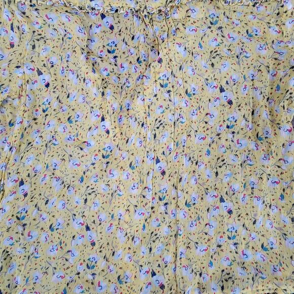 Zadig & Voltaire Rebbie Goa Mini Dress Yellow Ditsy Floral No Size Tag Small - Picture 9 of 15